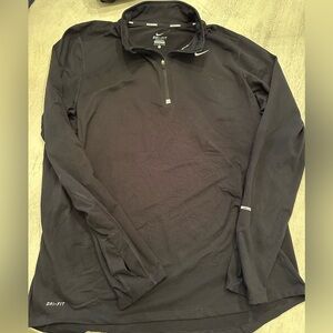 Men’s black Nike running 1/4 zip pullover